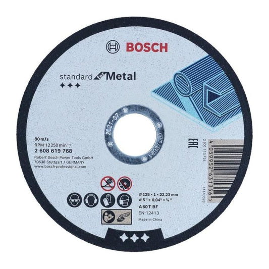 Bosch - Disc de taiere metal 125x1mmx22.23