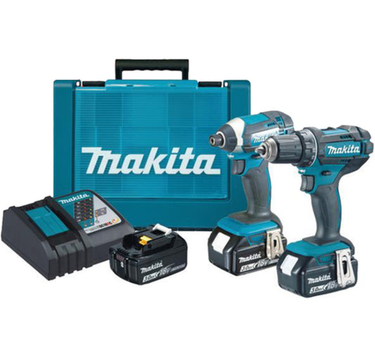 Makita - Set masini de gaurit si insurubat cu impact, DDF482Z, DTD152Z, BL1830B, DC18RC, Makpac2, DLX2127X1